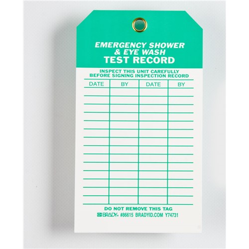 Brady 86615 - Inspection & Material Control Tags - 7" H x 4" W - 10/Package