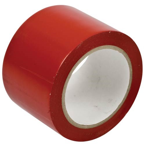 Brady 58251 - Vinyl Aisle Marking Tape - 3" x 108' - Red