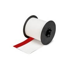 Brady 113230 - B-595 MiniMark™ Preprinted Striped Indoor/Outdoor Vinyl Tape - 2.25" x 100' - White w/Red Stripe