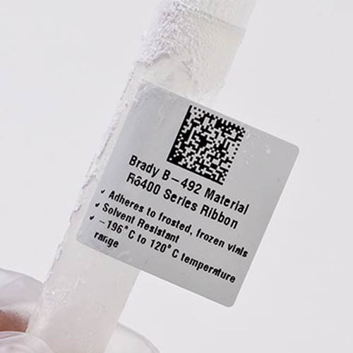 Brady THT-59-492-10 - Freezerbondz™ Thermal Transfer Printer Labels - Freezerbondz™ II Polyester - 1" W x 0.5" H - White - 10,000/Roll