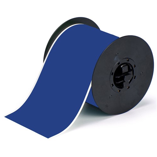 Brady B30C-4000-569-BL - B-569 Low Halide Polyester Labels - 4" x 100' - Blue