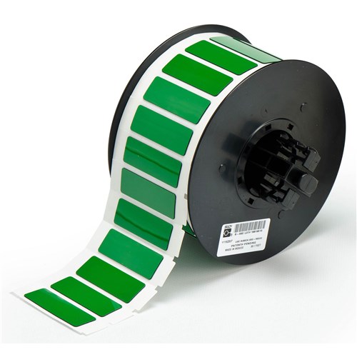 Brady B30EP-172-593-GN - B-593 Raised Profile Labels (Engraved Plate Substitutes) - Rectangular - 0.59" - Green