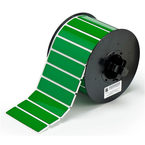 Brady B30EP-175-593-GN - B-593 Raised Profile Labels (Engraved Plate Substitutes) - Rectangular - 0.75" - Green