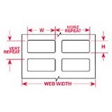 Brady THT-13-727-10 - B-727 Thermal Transfer Printable Label - Polyimide - 1.25" W x 0.25" H - White