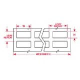 Brady THT-71-727-20 - B-727 Thermal Transfer Printable Label - Polyimide - 0.315" W x 0.315" H - White