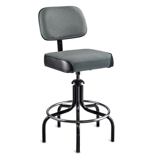 Bevco 2600/5-GY - Evanston 2000 Series Upholstered Chair - Adj. Back & Footring - 24"-29" - Gray