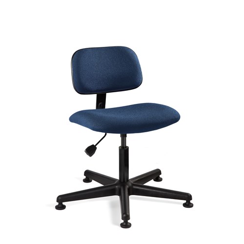 Bevco 4000-NY - Westmound 4000 Series Ergonomic Pneumatic Chair - Fabric - 16.5"-21.5" - Mushroom Glides - Navy