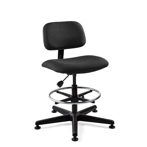 Bevco 4300 - Westmound 4000 Series Ergonomic Pneumatic Chair - Fabric - 19.5"-27" - Mushroom Glides