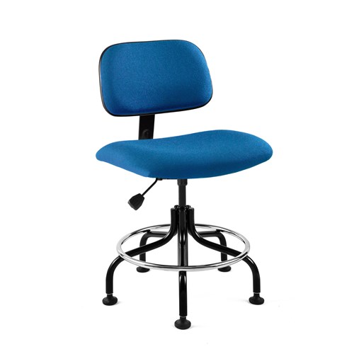 Bevco 4600-RB - Westmound 4000 Series Ergonomic Pneumatic Chair - Fabric - 25"-30" - Royal Blue