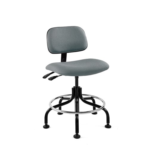 Bevco 4601-GY - Westmound 4000 Series Ergonomic Pneumatic Chair w/Articulating Tilt Seat & Back - Fabric - 25"-30" - Gray