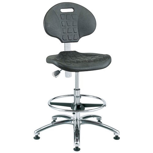 Bevco 7550 - Everlast 7000 Silver Series Ergonomic Chair - Polyurethane - 20.5"-30.5" - Mushroom Glides