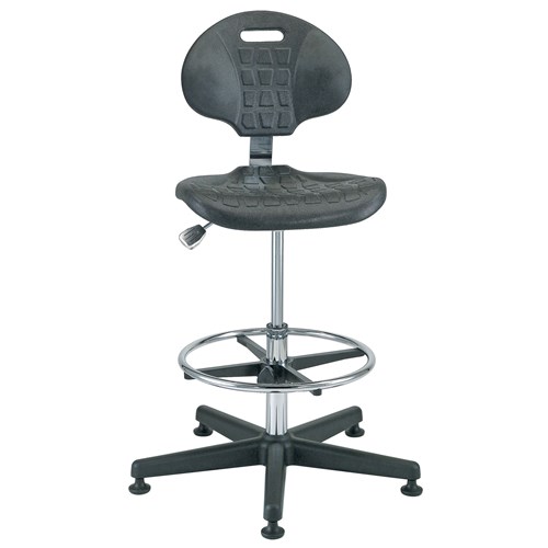 Bevco 7300C1 - Everlast-CR 7000CR Series Ergonomic Clean Room Chair - Polyurethane - 19"-26.5" - Mushroom Glides