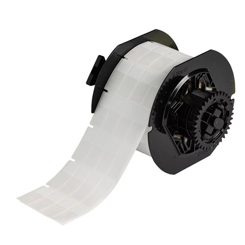 Brady B33-114-417 B33 Series - Self Laminating Vinyl Wire Wraps - 1.25" H x 0.5" W - White/Clear 4000/RL