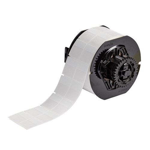 Brady B33-117-417 B33 Series - Self Laminating Vinyl Wire Wraps - 1.25" H x 1" W - White/Clear 2000/RL