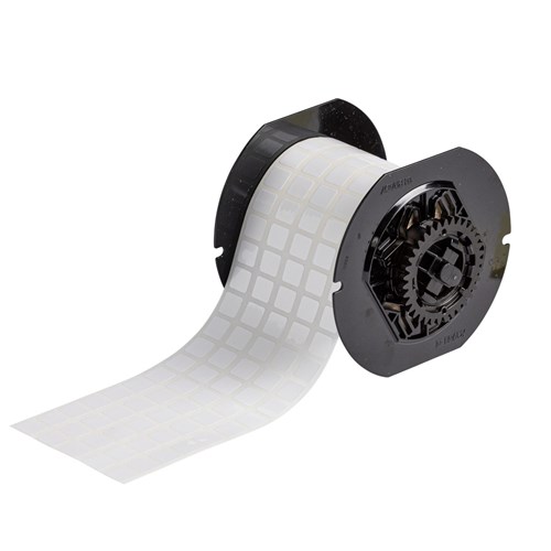 Brady B33-12-423 B33 Series - Glossy White Polyester Component and Barcode Labels - 0.437" H x 0.5" W - White - 10000/RL