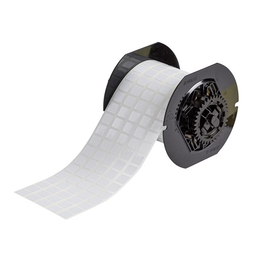 Brady B33-12-473 B33 Series - Electrostatic Dissipative Polyester Labels - 0.437" H x 0.5" W - White - 10000/RL