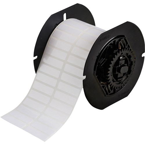 Brady B33-147-423 B33 Series - Glossy White Polyester Component and Barcode Labels - 0.375" H x 1.5" W - White - 5000/RL