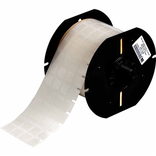 Brady B33-149-432 B33 Series Clear Polyester with Permanent Acrylic Adhesive Labels (Clear) - 0.5''H x 0.5''W  -  5k/Roll