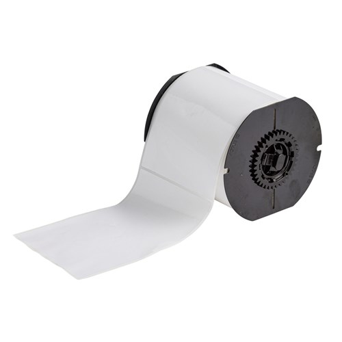 Brady B33-25-423 B33 Series - Glossy White Polyester Component and Barcode Labels - 6" H x 4" W - White - 300/RL