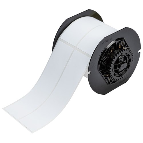 Brady B33-328-499 B33 Series - Polyamide Coated Nylon Cloth Labels - 6" H x 1.5" W - White - 300/RL