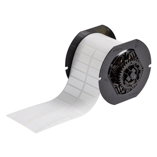 Brady B33-37-423 B33 Series - Glossy White Polyester Component and Barcode Labels - 0.5" H x 1.5" W - White - 5000/RL