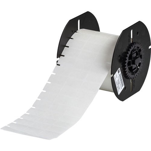 Brady B33-5-430 B33 Series Clear Polyester Component & Barcode Labels - 0.5"H x 1"W  -  5k p/Roll