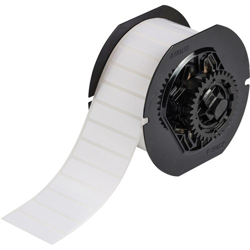 Brady B33-53-483 B33 Series - Polyester w/ Permanent Rubber-based Adhesive Labels - 0.5" H x 2" W - White - 2500/RL