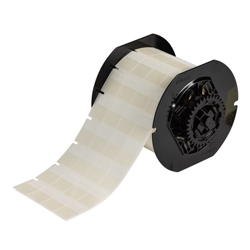 Brady B33-56-417 B33 Series - Self Laminating Vinyl Wire Wraps - 0.937" H x 0.75" W - White/Clear 5000/RL