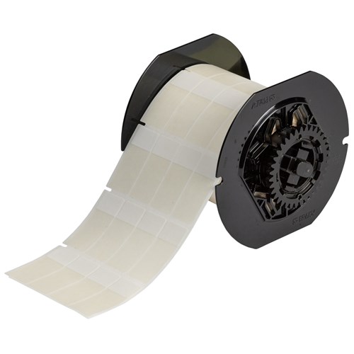 Brady B33-73-417 B33 Series - Self Laminating Vinyl Wire Wraps - 1.75" H x 0.75" W - White/Clear 3500/RL