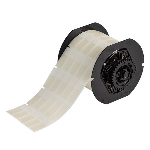 Brady B33-8-417 B33 Series - Self Laminating Vinyl Wire Wraps - 1.437" H x 0.5" W - White/Clear 5000/RL