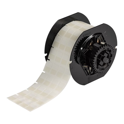 Brady B33-80-417 B33 Series - Self Laminating Vinyl Wire Wraps - 0.75" H x 0.5" W - White/Clear 2500/RL