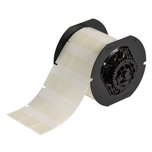 Brady B33-9-417 B33 Series - Self Laminating Vinyl Wire Wraps - 1.437" H x 1" W - White/Clear 2500/RL