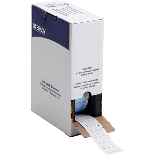 Brady BM-125-1-342-2 PermaSleeve Heat Shrink Wire and Cable Labels - 1/8" Dia Bulk - 0.5" - White