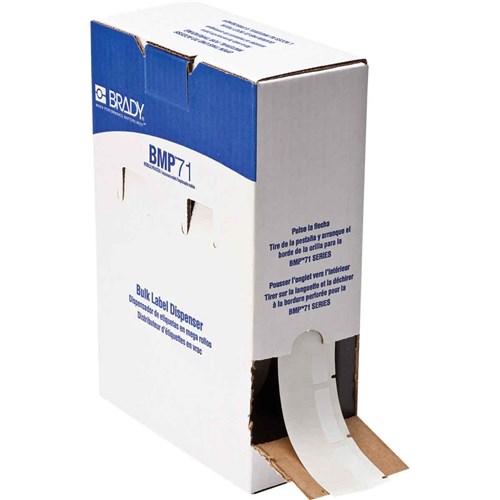 Brady BM-32-427 Self-Laminating Vinyl Wrap Around Wire and Cable Labels - Bulk - for M6 M7 Printers - 1.5" x 1.5"