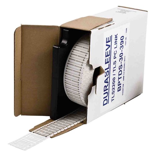 Brady BM-30-390 - DuraSleeve Polypropylene Inserts - Bulk 0.163" H x 1.181" W - White - 3000/RL