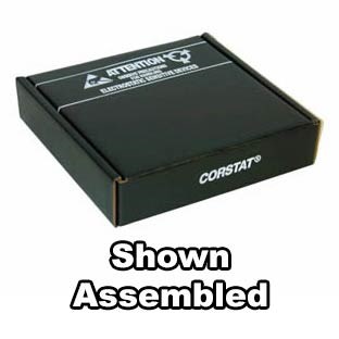 Conductive Containers (CCI) 3190-4C - CorRec-Pak® Shipping Box Only (Shipped Flat) - ESD-Safe - 9" x 7.5" x 2.5" - 50/Set