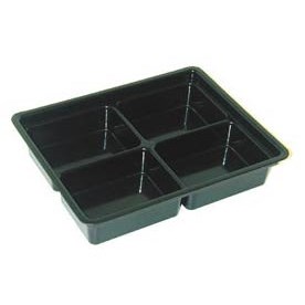 Conductive Containers (CCI) 13025 - CP Conductive Kitting Tray - 9.25" x 7.25" x 1.75" - 25/Set