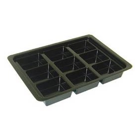 Conductive Containers (CCI) 13040 - CP Conductive Kitting Tray - 14" x 10" x 1.75" - 10/Set