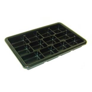 Conductive Containers (CCI) 13060 - CP Conductive Kitting Tray - 16.25" x 10.5" x 2" - 25/Set