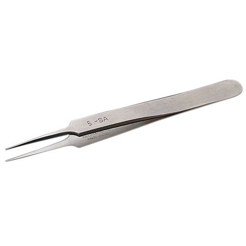 Erem 5SA - Micro-Point Tweezers - Anti-Magnetic - Anti-Acid - 4.5"