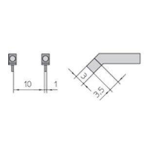 Weller 0054465899 - RTW3MS Soldering Tip - Chisel - 3 x 1 mm