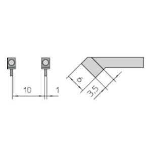 Weller 0054465999 - RTW4-MS Soldering Tip - Chisel - 6 x 1 mm