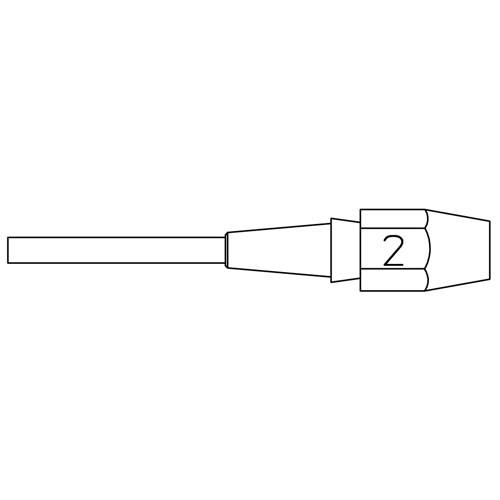 Weller T0051325199 - XDS2 XDS Series Desoldering Nozzle - I.D 3 mm - O.D 5.3 mm