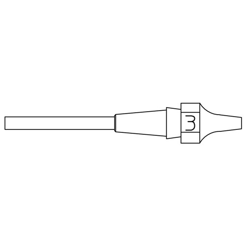 Weller T0051325299 - XDS3 XDS Series Desoldering Nozzle - I.D 1 mm - O.D 2.3 mm