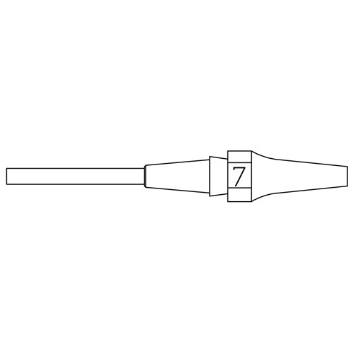 Weller T0051325699 - XDS7 XDS Series Desoldering Nozzle - I.D 1.2 mm - O.D 2.7 mm