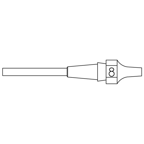 Weller T0051325799 - XDS8 XDS Series Desoldering Nozzle - I.D 1.5 mm - O.D 2.9 mm