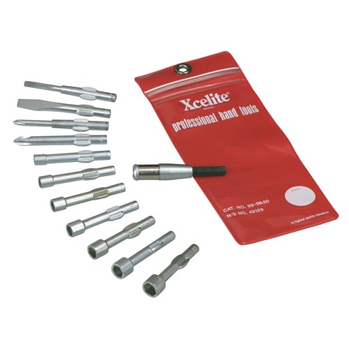 Xcelite 99PA50 - 12-piece Series 99 Interchangeable Stubby Blade Tool Kit - Vinyl Pouch