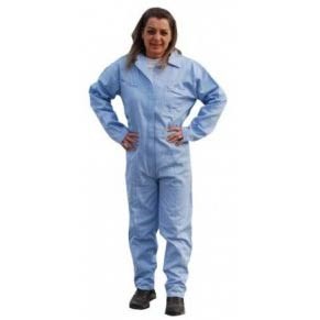 Keystone Safety CVLSMSREG-O-BL-XL - SMS Coverall - Zipper Front - Open Wrists & Ankles - Cleanroom Class 7 - X-Large - Blue - 25/Case