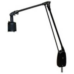 Dazor 6224A-BK - 20W Halogen Lamp w/Pivot Only - 28" Reach - On/Off Switch - Black