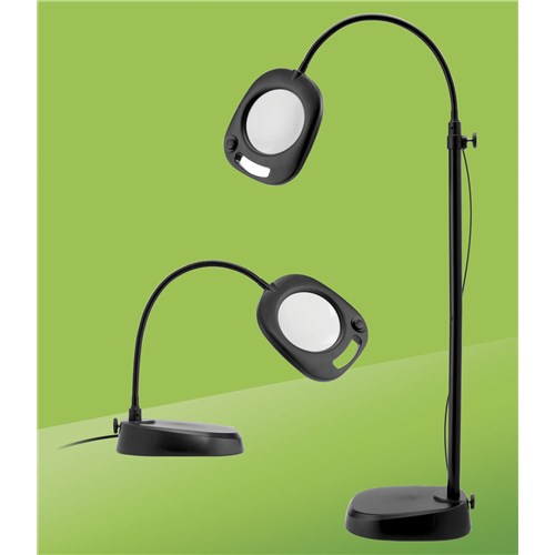 Daylight Company UN1081 - Naturalight Lamp 5" LED Floor/Table Mag Light - 2x - 5" Lens